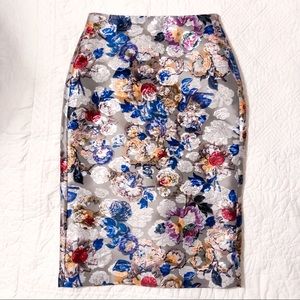 NWT Jcrew Collection jacquard pencil skirt